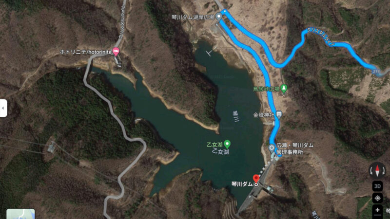 琴川ダム（乙女湖）｜山梨県内で鯉釣りができそうなダム訪問
