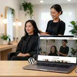 ヘアサロン　ウェブサイト制作
