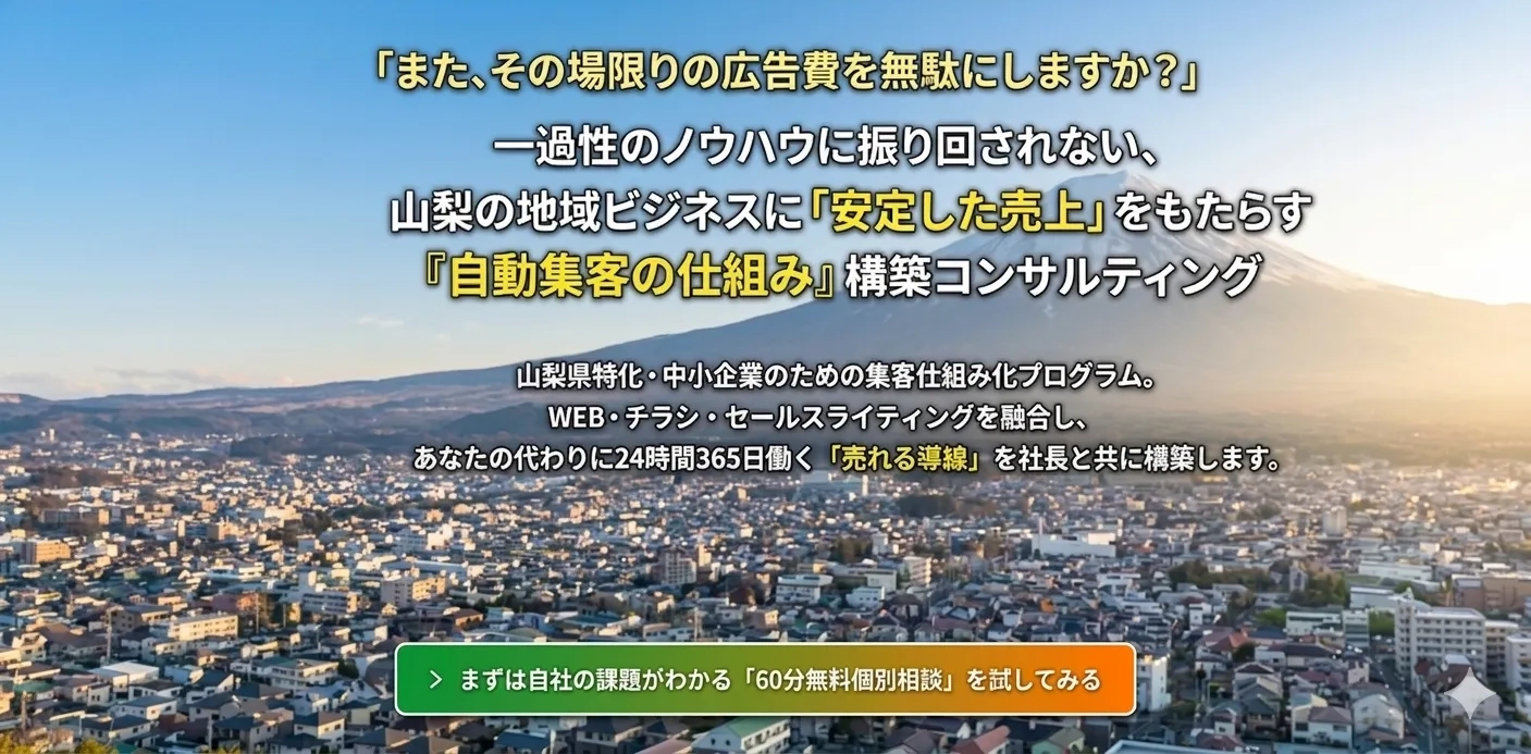 山梨集客ドットコムの無料集客相談