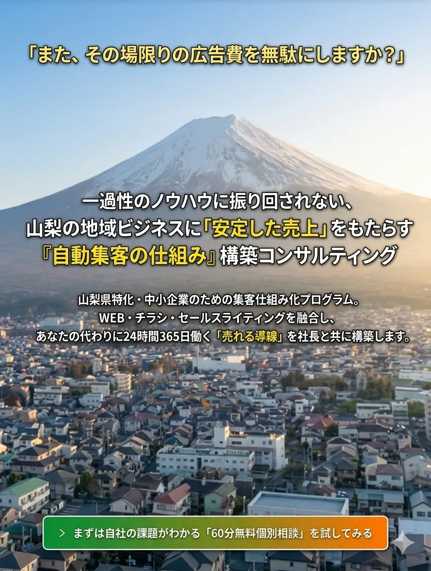 山梨集客ドットコムの無料集客相談